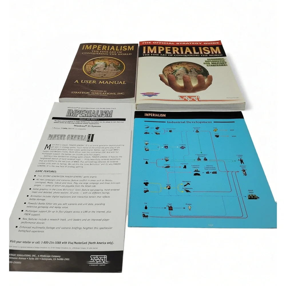 Strategic Simulations, Inc. (SSI) Imperialism Big Box PC Game 1997 Strategy